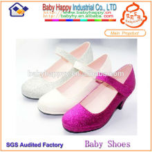 Guangzhou manufacturer cheap high heels kids party shoes